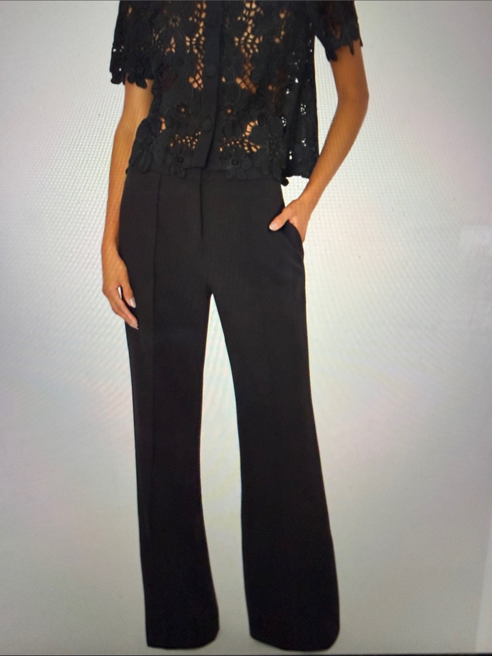 NWT Milly Nash Candy Pants black 4